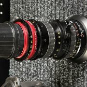 used Angenieux Optimo style 30-76mm lens in case